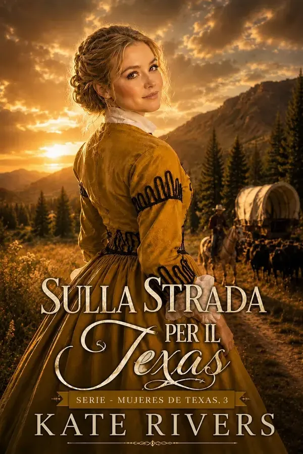 Copertina dell'ebook Sulla strada per il Texas (Trilogia Donne del Texas Vol. 3) di Kate Rivers
