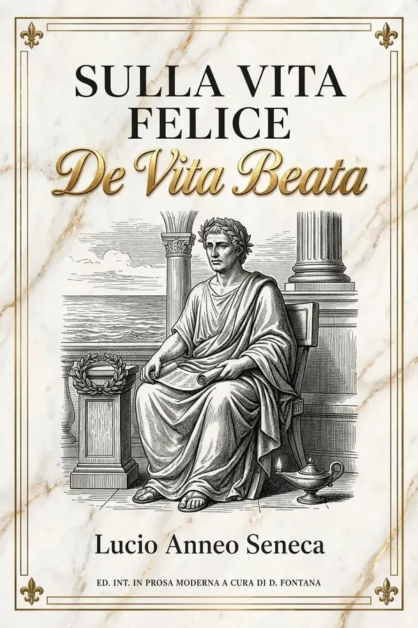 Copertina dell'ebook Sulla Vita Felice (De Vita Beata) di Lucio Anneo Seneca: Edizione Integrale in Prosa Moderna (Gli Imperdibili del passato Vol. 21) di D. Fontana