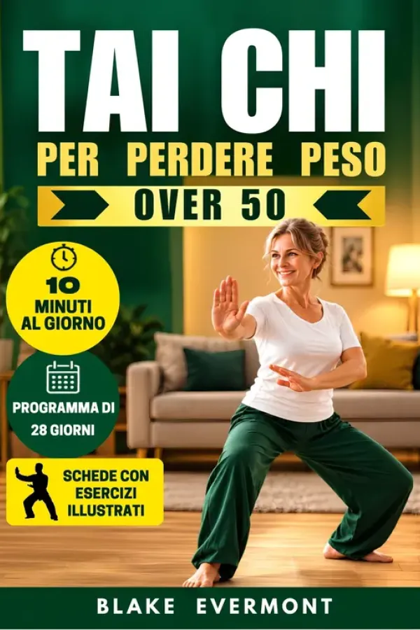 Copertina dell'ebook TAI CHI PER PERDERE PESO OVER 50 di BLAKE EVERMONT