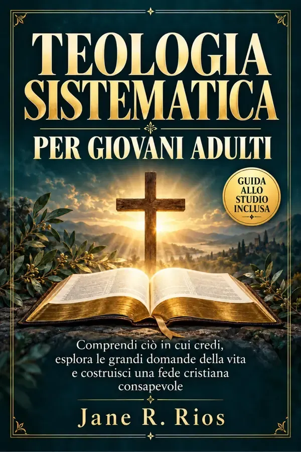 Copertina dell'ebook TEOLOGIA SISTEMATICA PER GIOVANI ADULTI: Comprendi ciò in cui credi, esplora i grandi interrogativi della vita e costruisci una fede cristiana ponderata. di Jane R. Rios