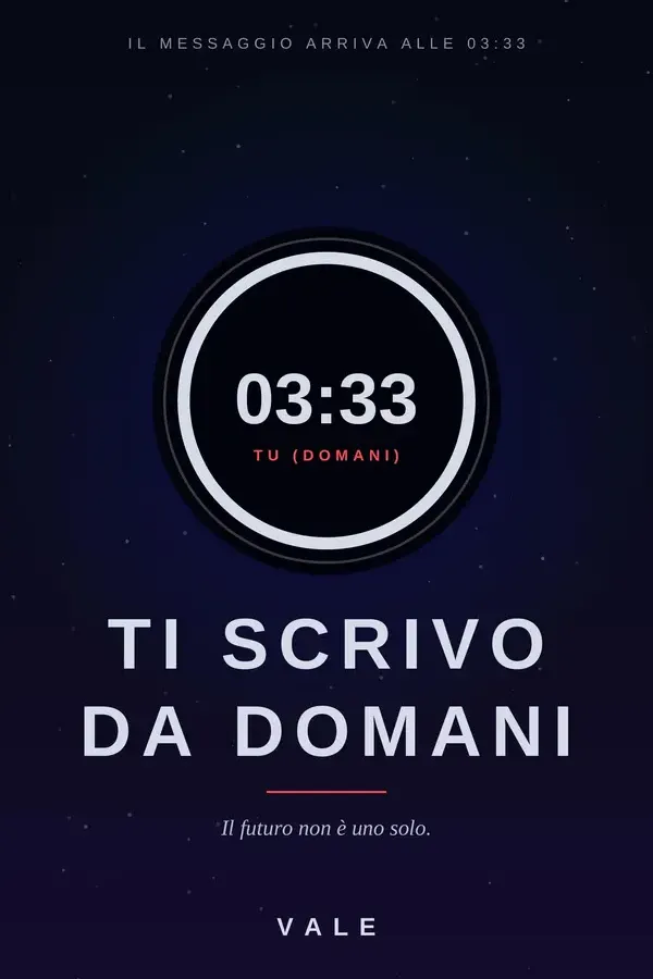 Copertina dell'ebook Ti Scrivo da Domani di Valentino Mondini