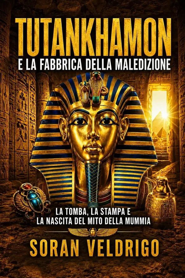 Copertina dell'ebook Tutankhamon e la fabbrica della maledizione: La tomba, la stampa e la nascita del mito della mummia (Miti, storia e il passato che immaginiamo) di Soran Veldrigo
