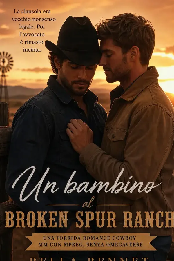 Copertina dell'ebook Un bambino al Broken Spur Ranch: Una torrida romance cowboy MM con mpreg, senza omegaverse (Adesso Siamo in Tre) di Bella Bennet