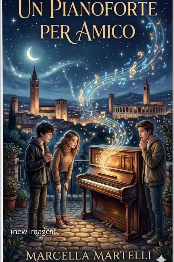 Copertina dell'ebook UN PIANOFORTE PER AMICO : (new format and images) (NOTE NEL TEMPO Vol. 1) di Marcella Martelli
