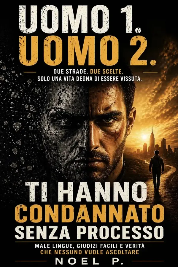 Copertina dell'ebook UOMO 1. UOMO 2.: Ti hanno condannato senza processo di Noel P.