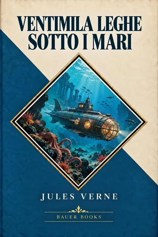 Copertina dell'ebook Ventimila leghe sotto i mari di Giulio Verne