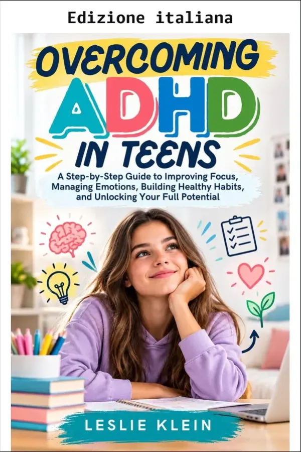 Copertina dell'ebook Vincere l'ADHD negli adolescenti di Leslie Klein